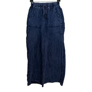 J. Her Mineral Wash Cotton Wide Leg Pants